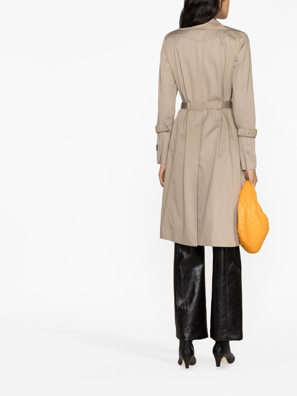 Shop Patou Double-breasted Cotton Trenchcoat