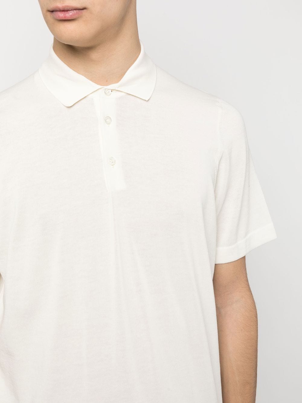 Shop Drumohr Polo Shirt With Buttons