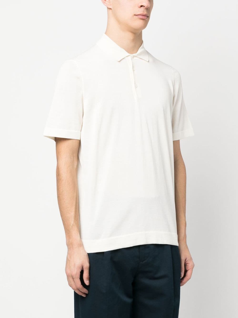 Shop Drumohr Polo Shirt With Buttons
