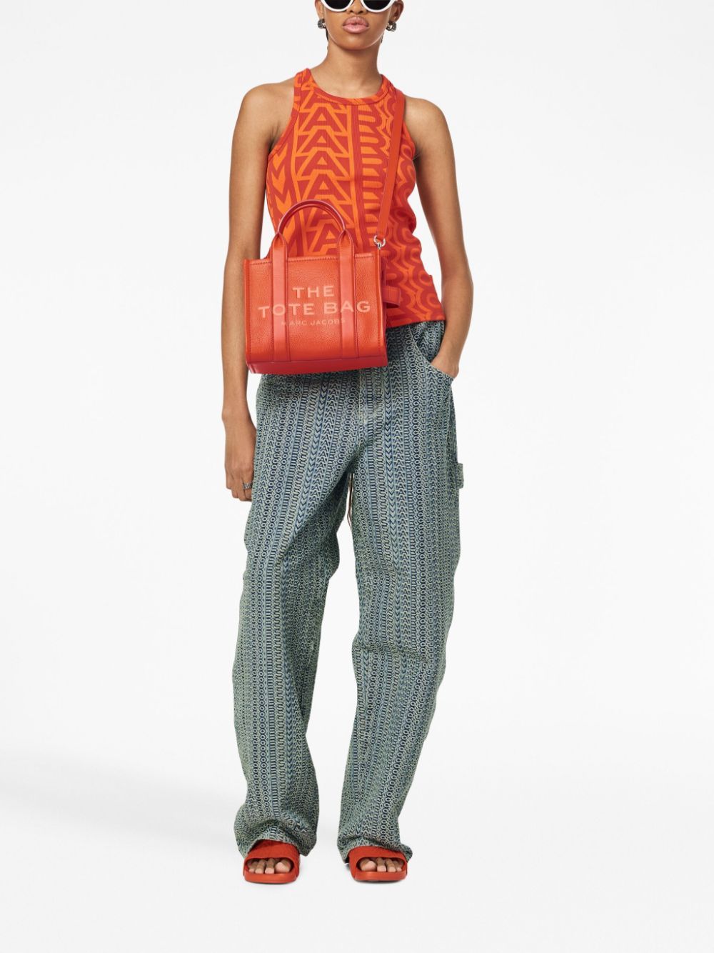 Shop Marc Jacobs Leather Mini Tote Bag
