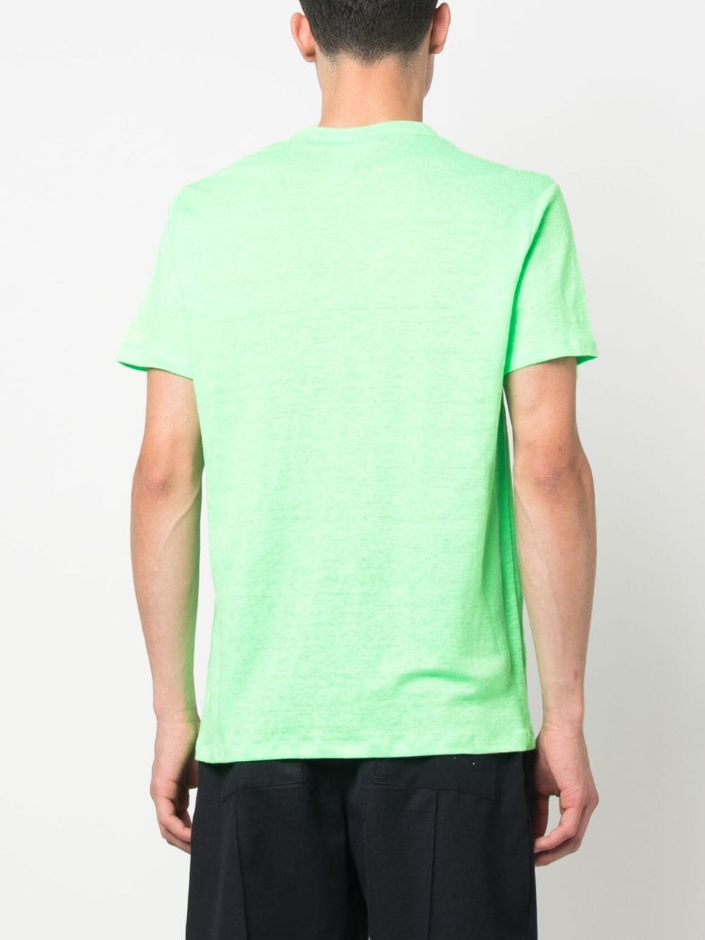 Shop Mc2 Saint Barth Men's Linen Shirt With Pocket