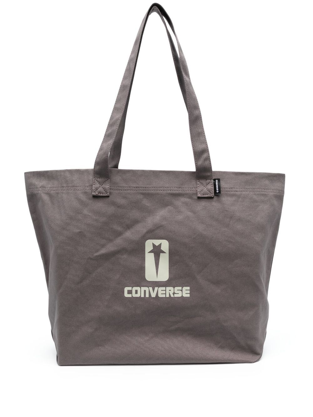 Drkshdw X Converse Converse Logo Cotton Tote Bag In Dust