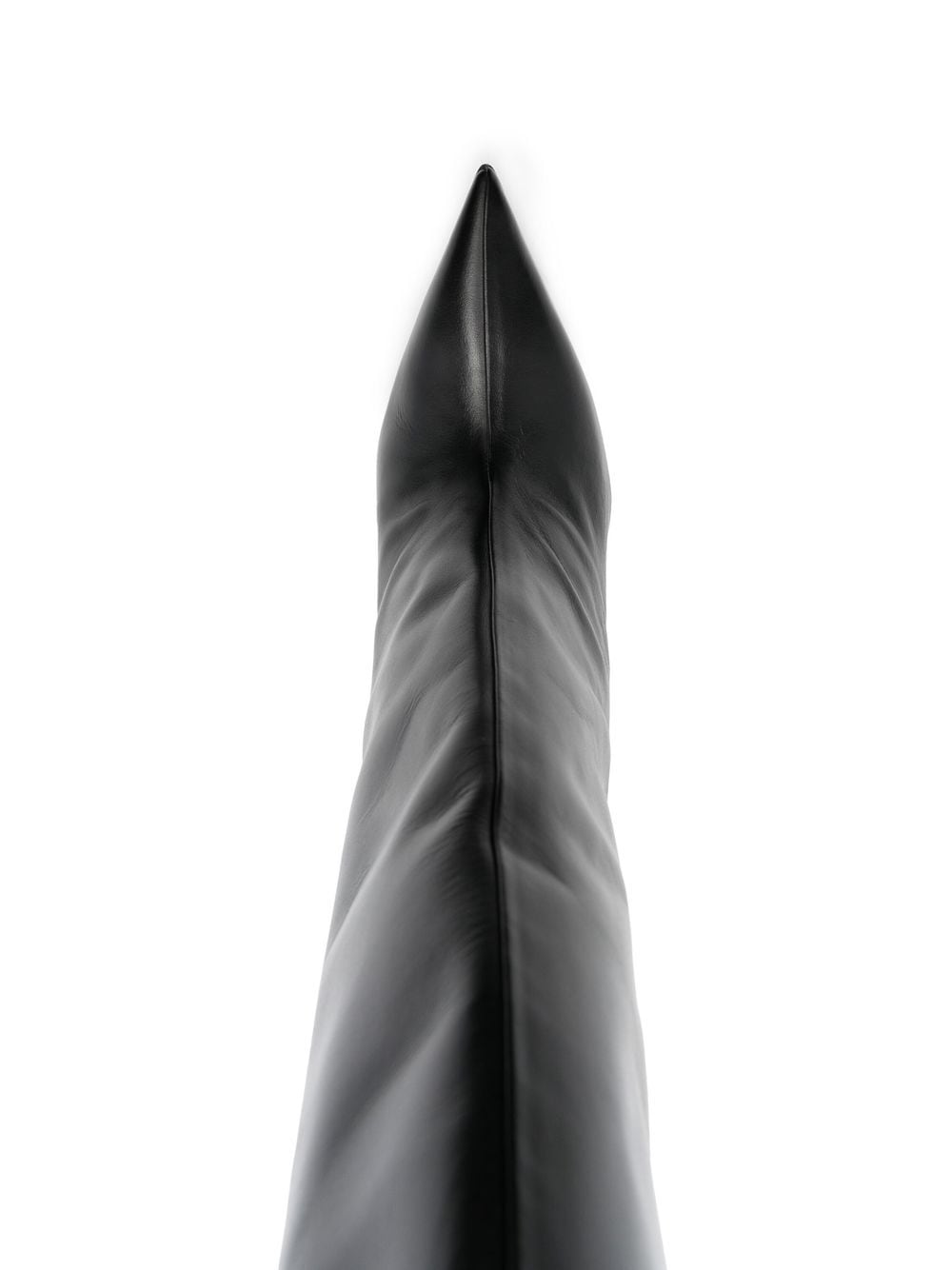 Shop Attico Cheope Calf Leather Tube Boot 105mm