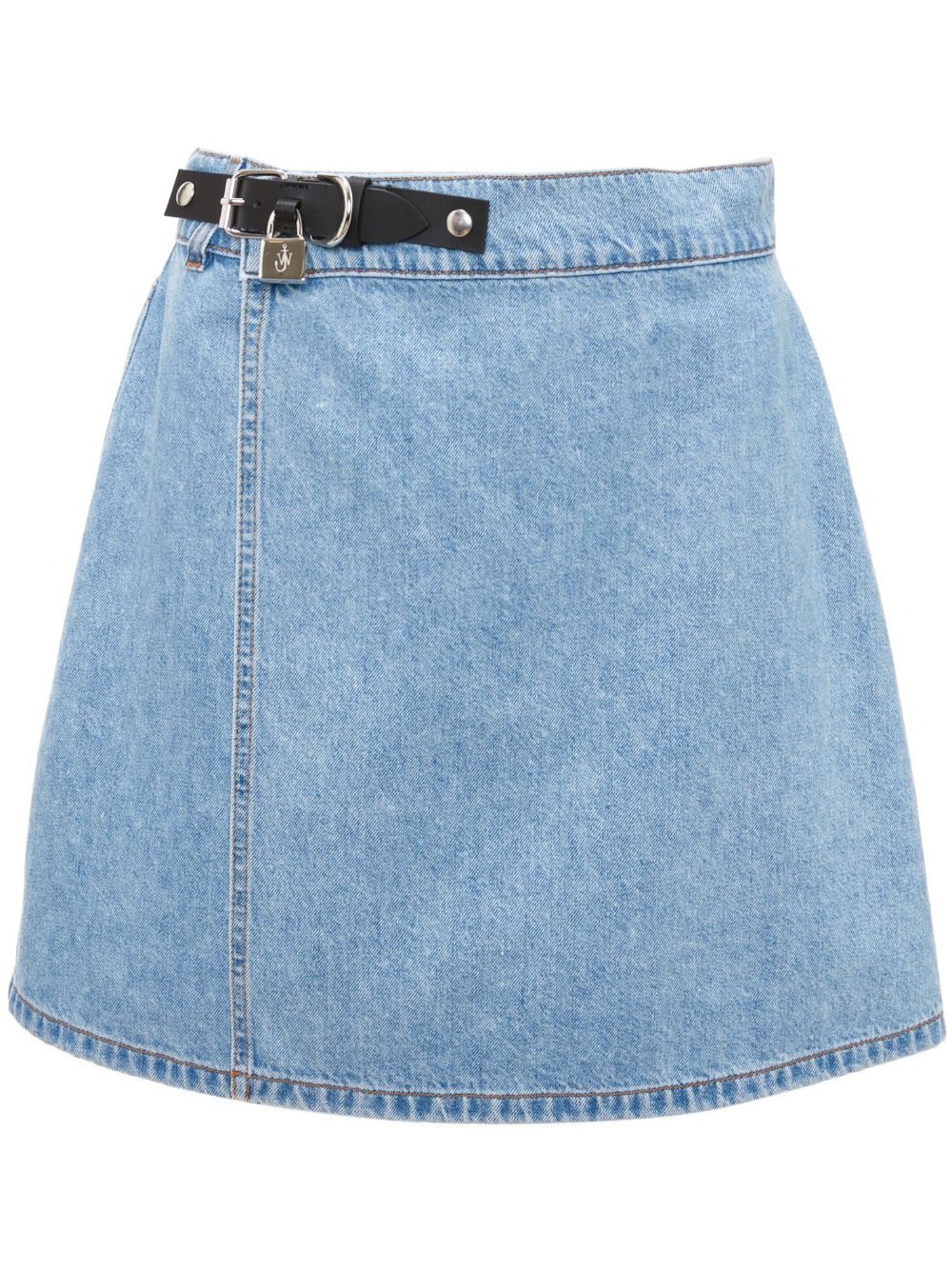 Shop Jw Anderson Padlock Strap Mini Skirt