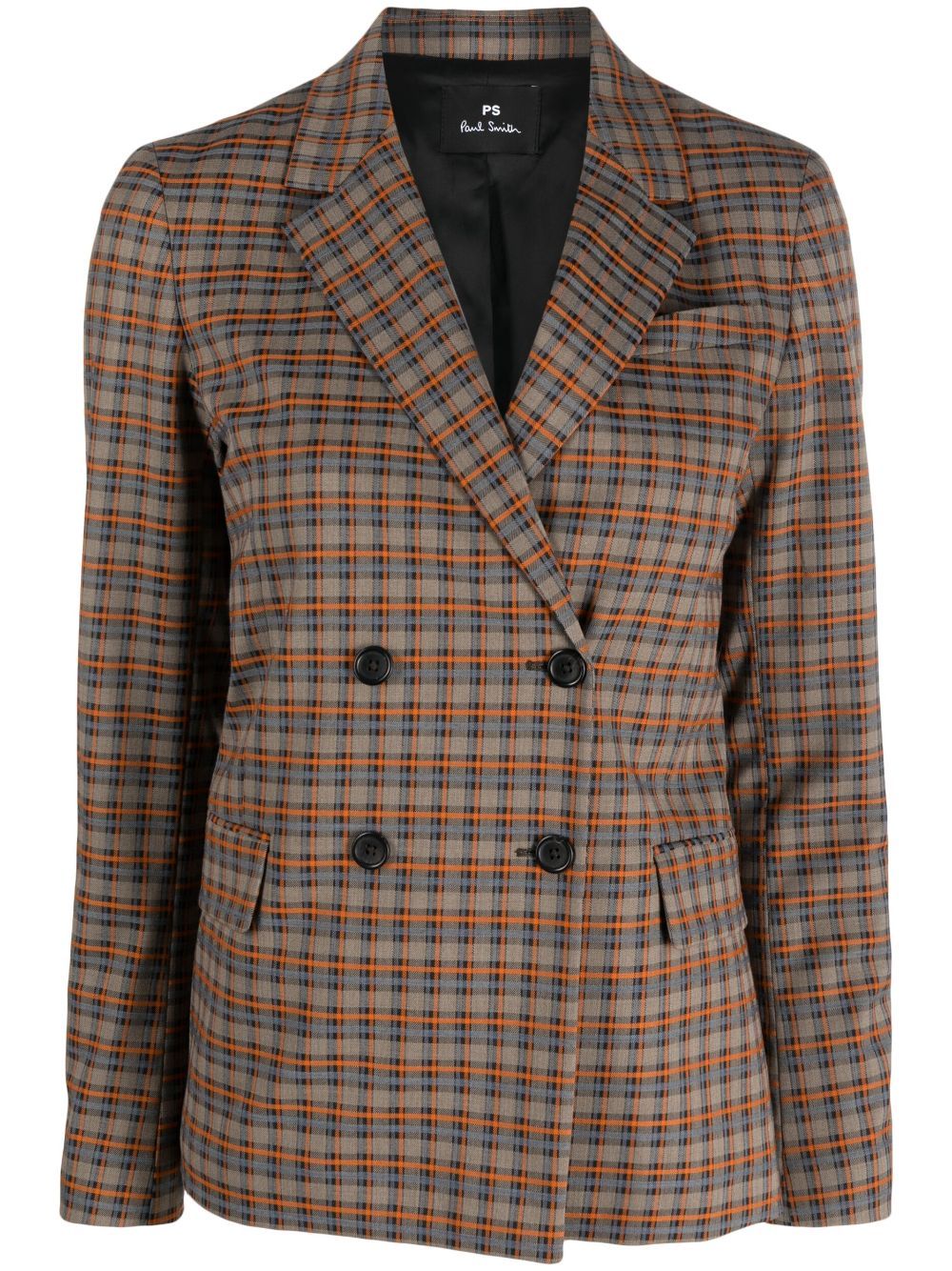 PS BY PAUL SMITH CHECKED DOUBLE BREASTED JACKET,W2R246JL31069