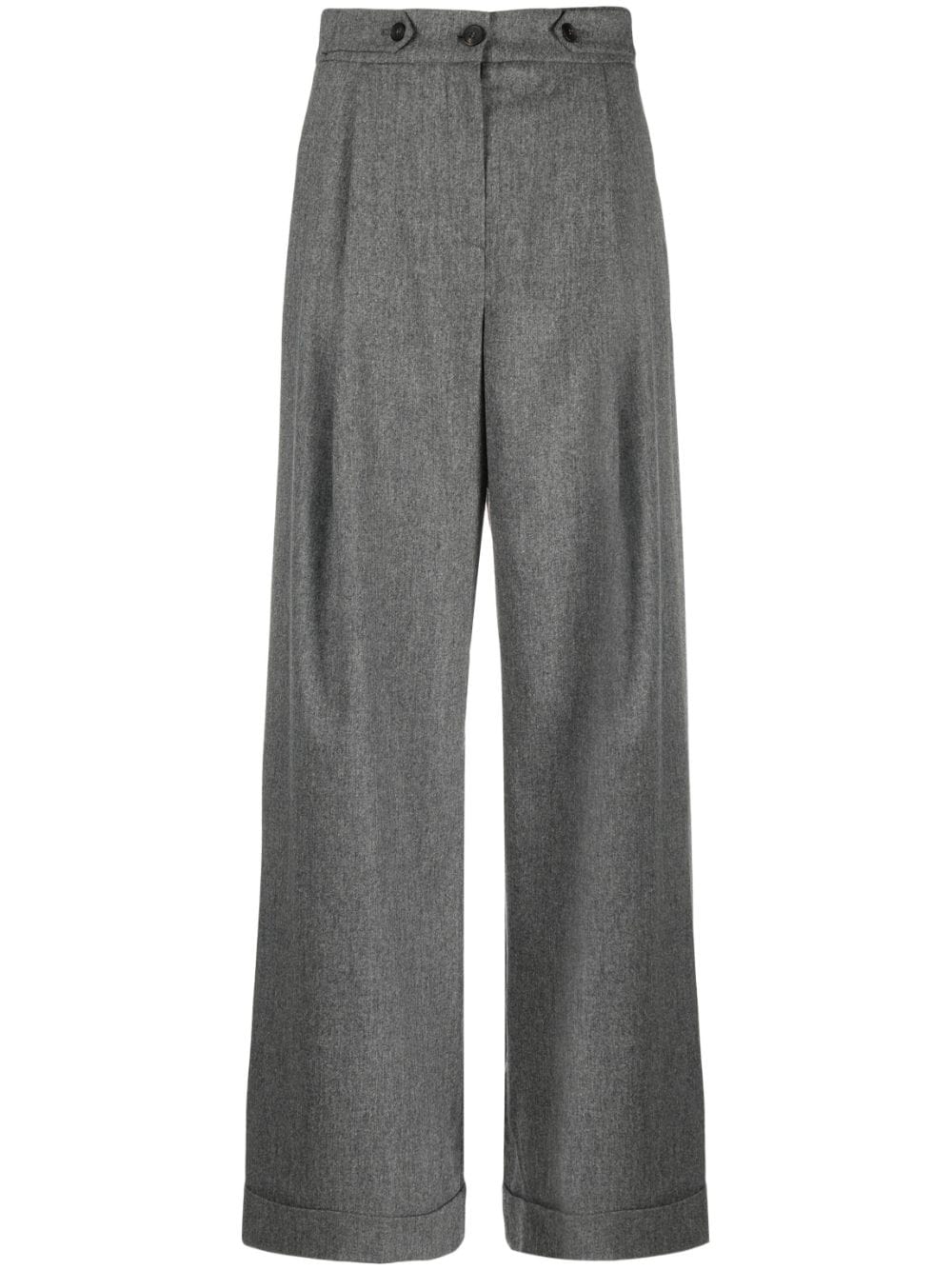 Emporio Armani Trousers With Pences In Grey