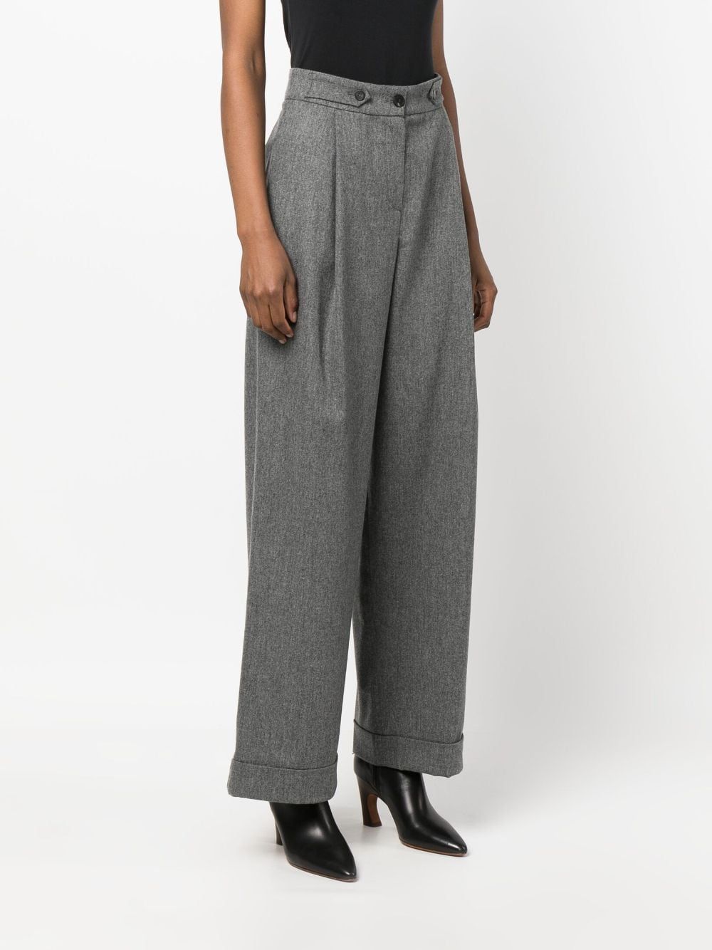 Shop Emporio Armani Trousers With Pences