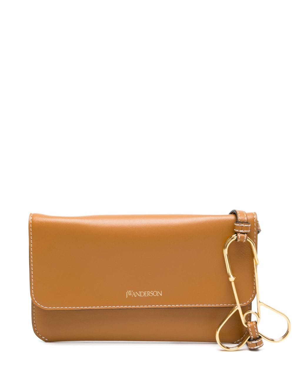 Jw Anderson Chain Phone Pouch In Brown