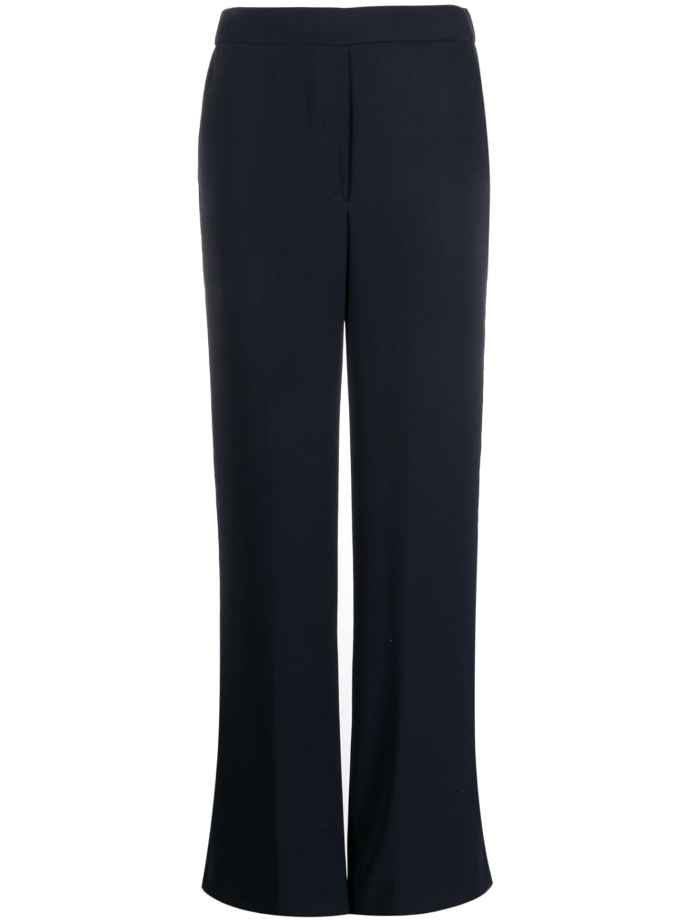P.a.r.o.s.h Elastic Cady Wide Leg Trousers In Blue