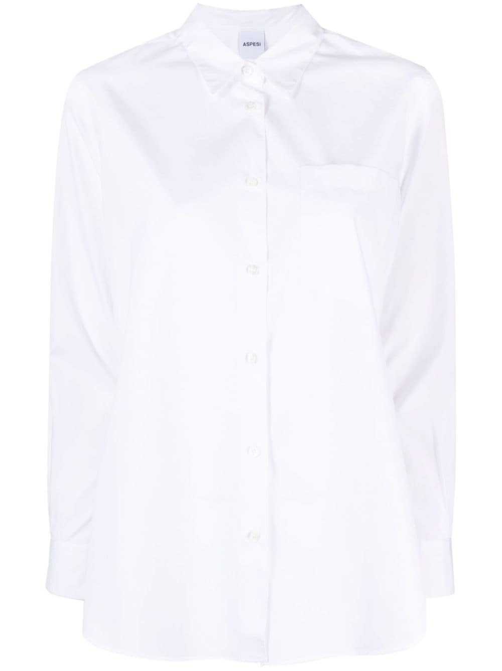 Shop Aspesi 5460 Oversize Shirt With Pocket