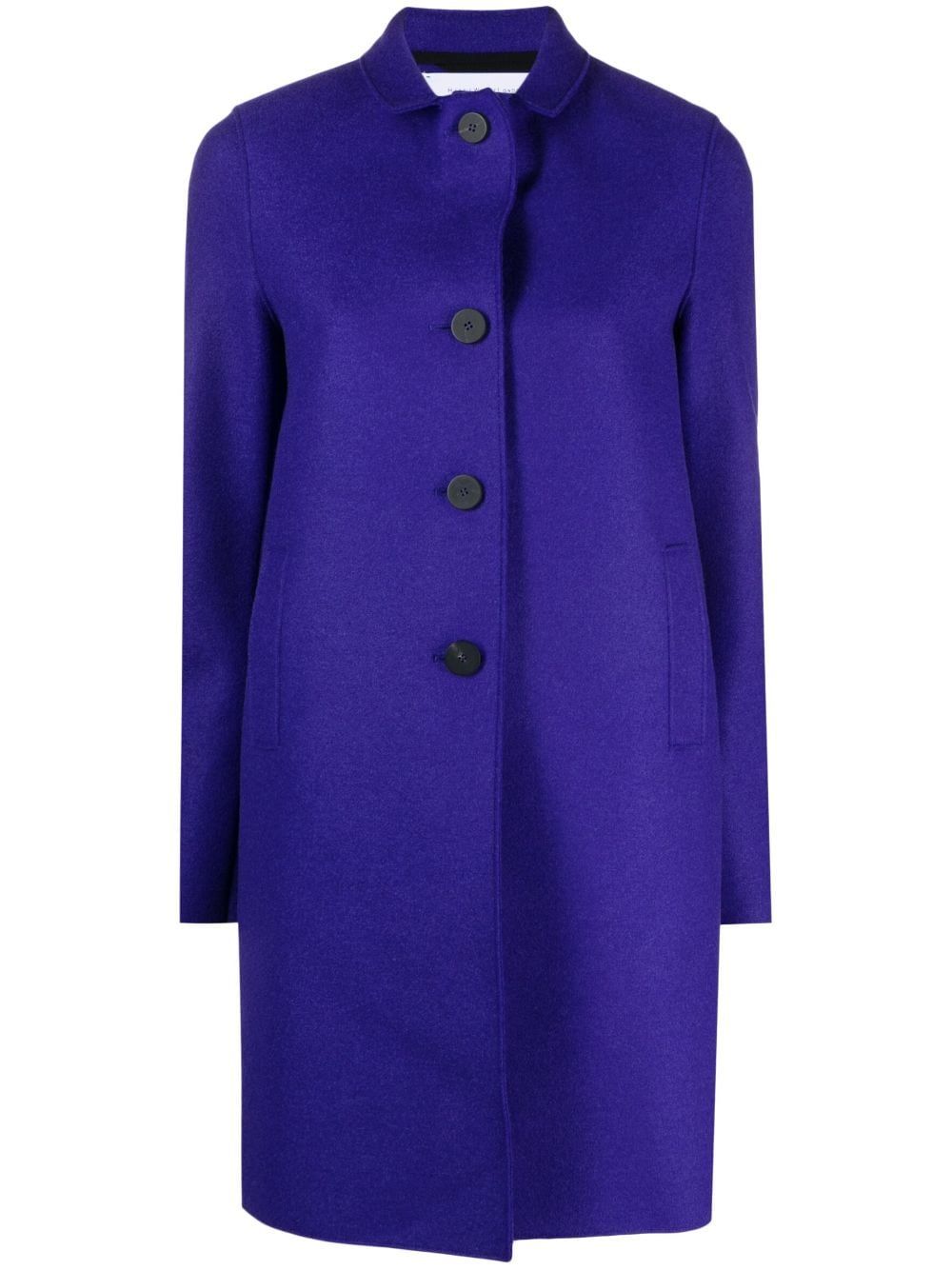Shop Harris Wharf London Women Button Up Boxy Coat Pressed Wool