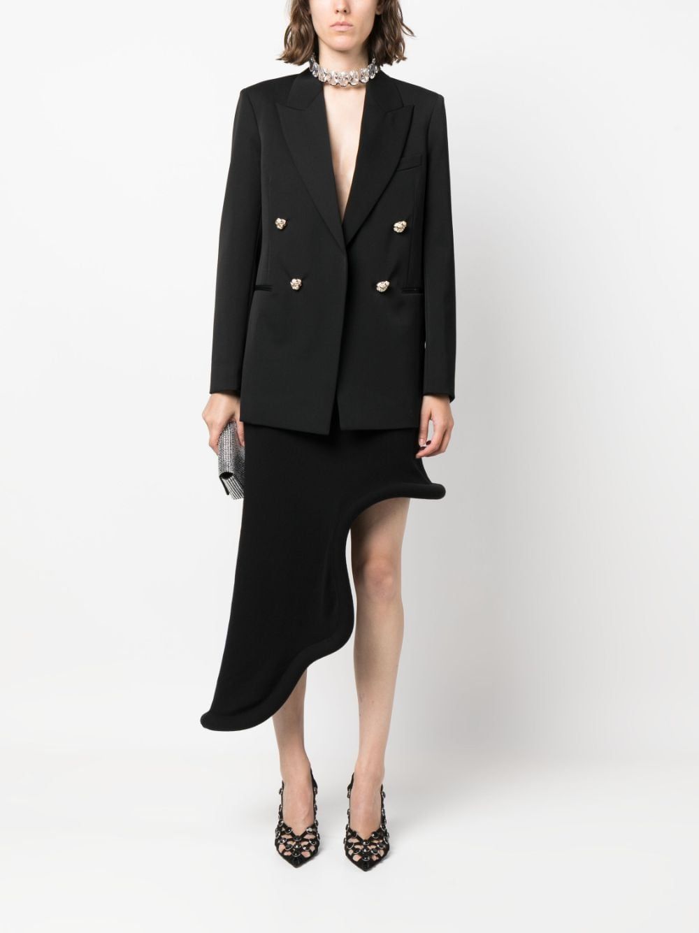 Shop Lanvin Double Breasted Tailored Jacket