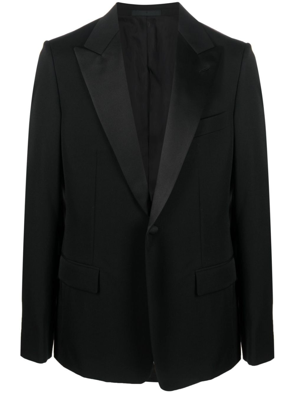 Shop Lanvin Peak Collar Tuxedo Jacket