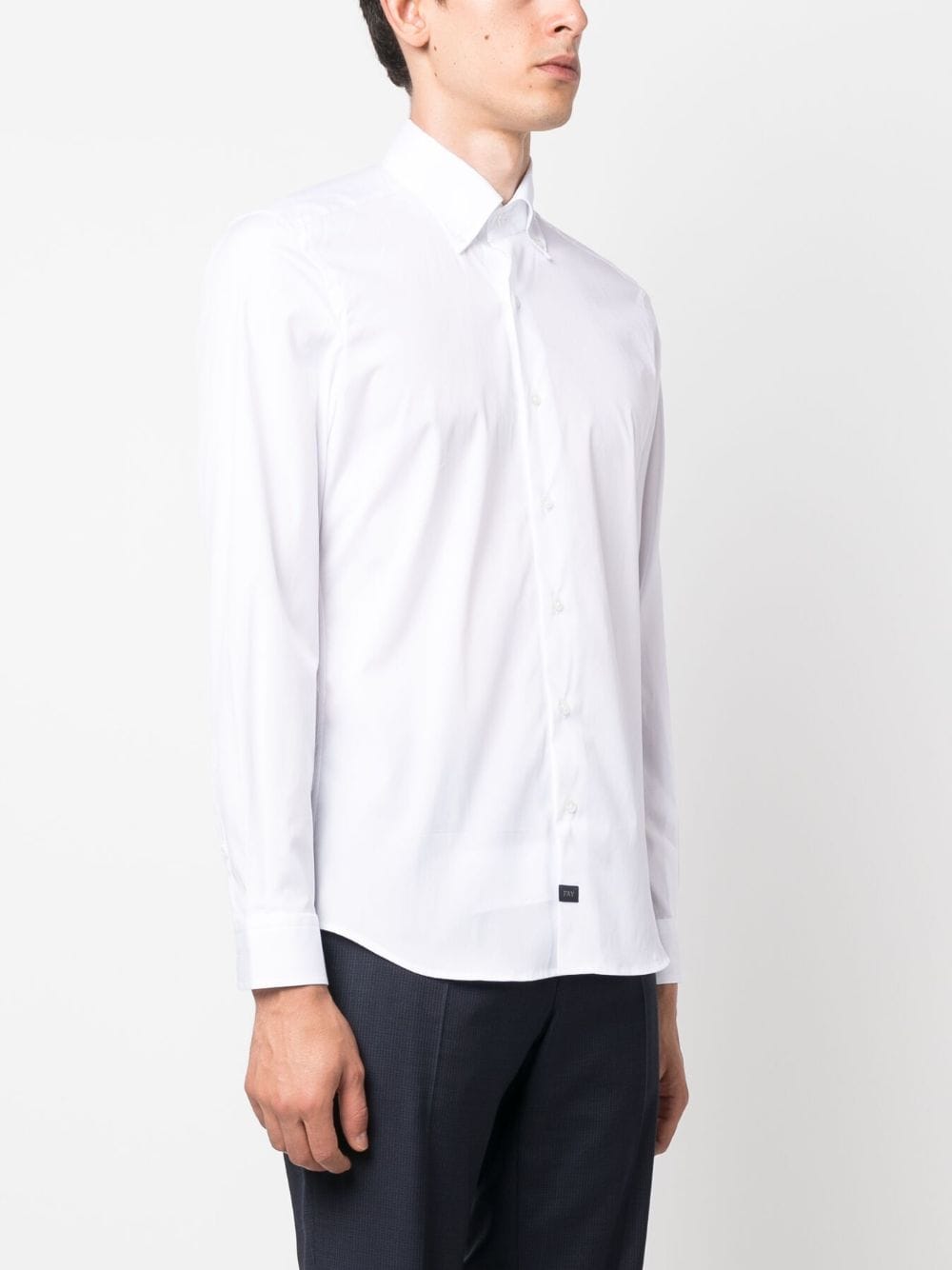 Shop Fay New Button Down Stretch Popeline Shirt