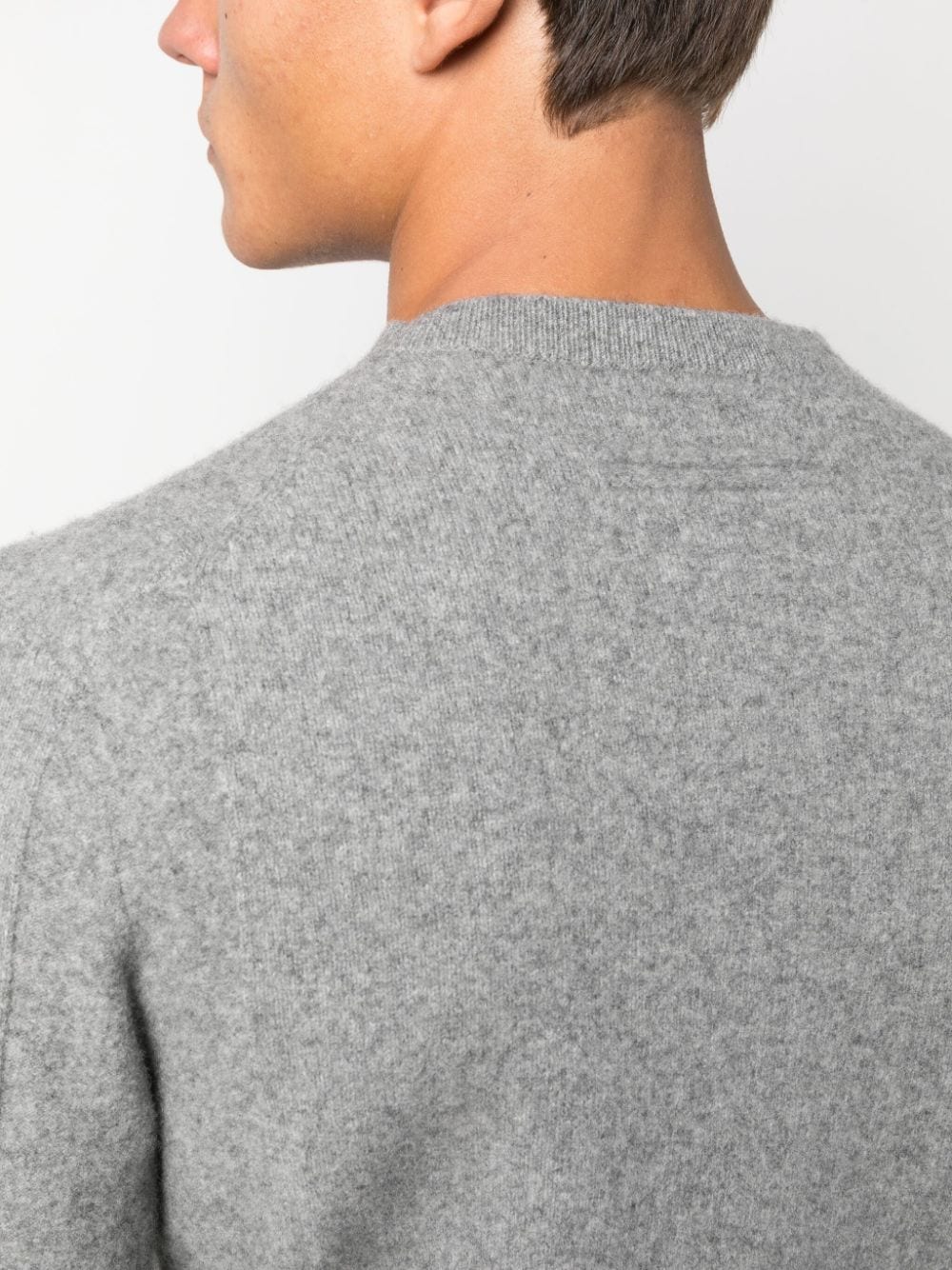 Shop Zegna Wool And Cashmere Crew Neck Sweater