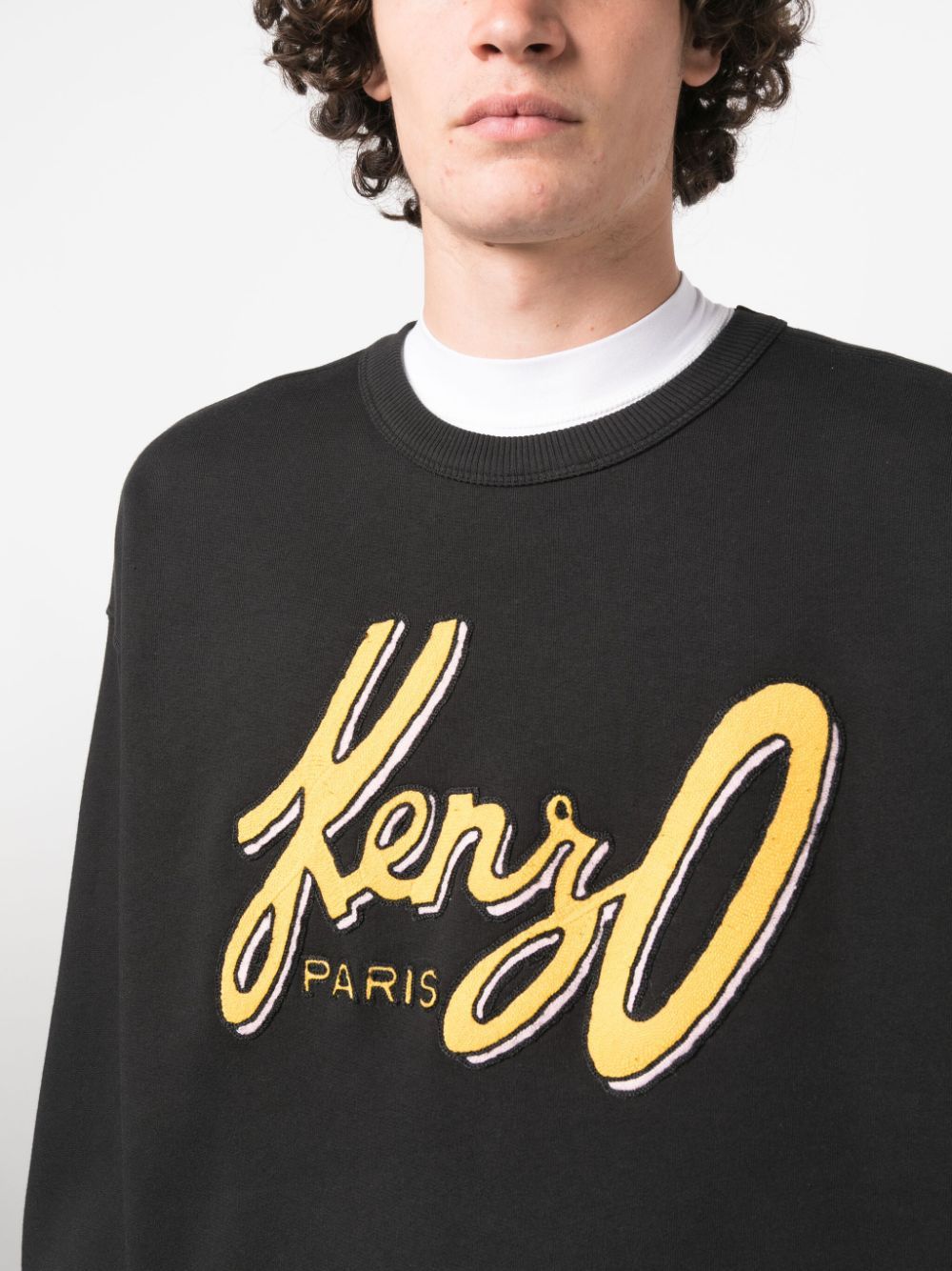Shop Kenzo Archive Oversize Logo Sweatshirt