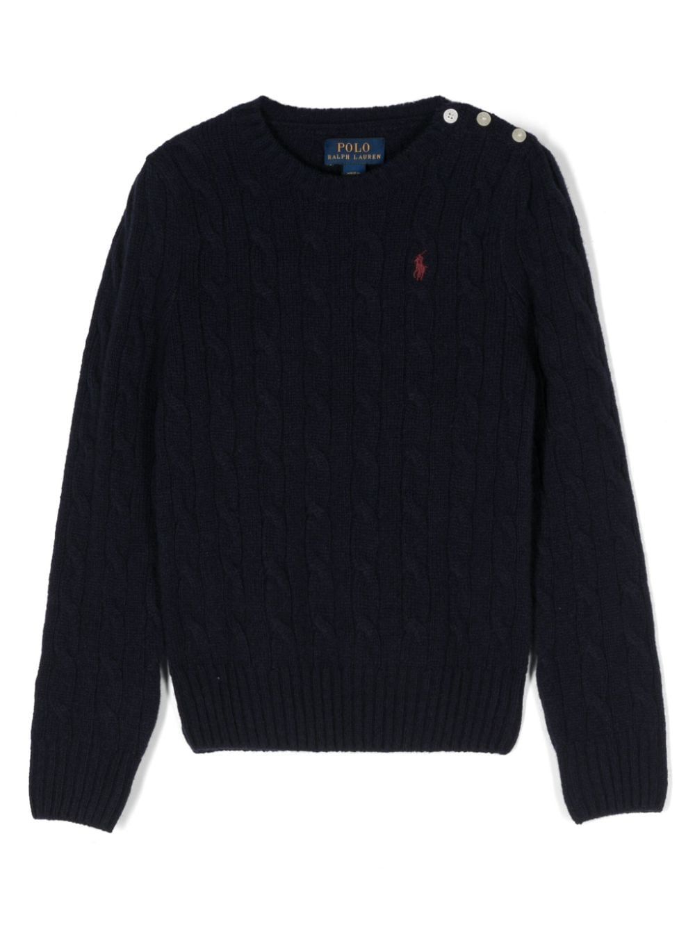Polo Ralph Lauren Cable Cn Sweater Pullover In Blue