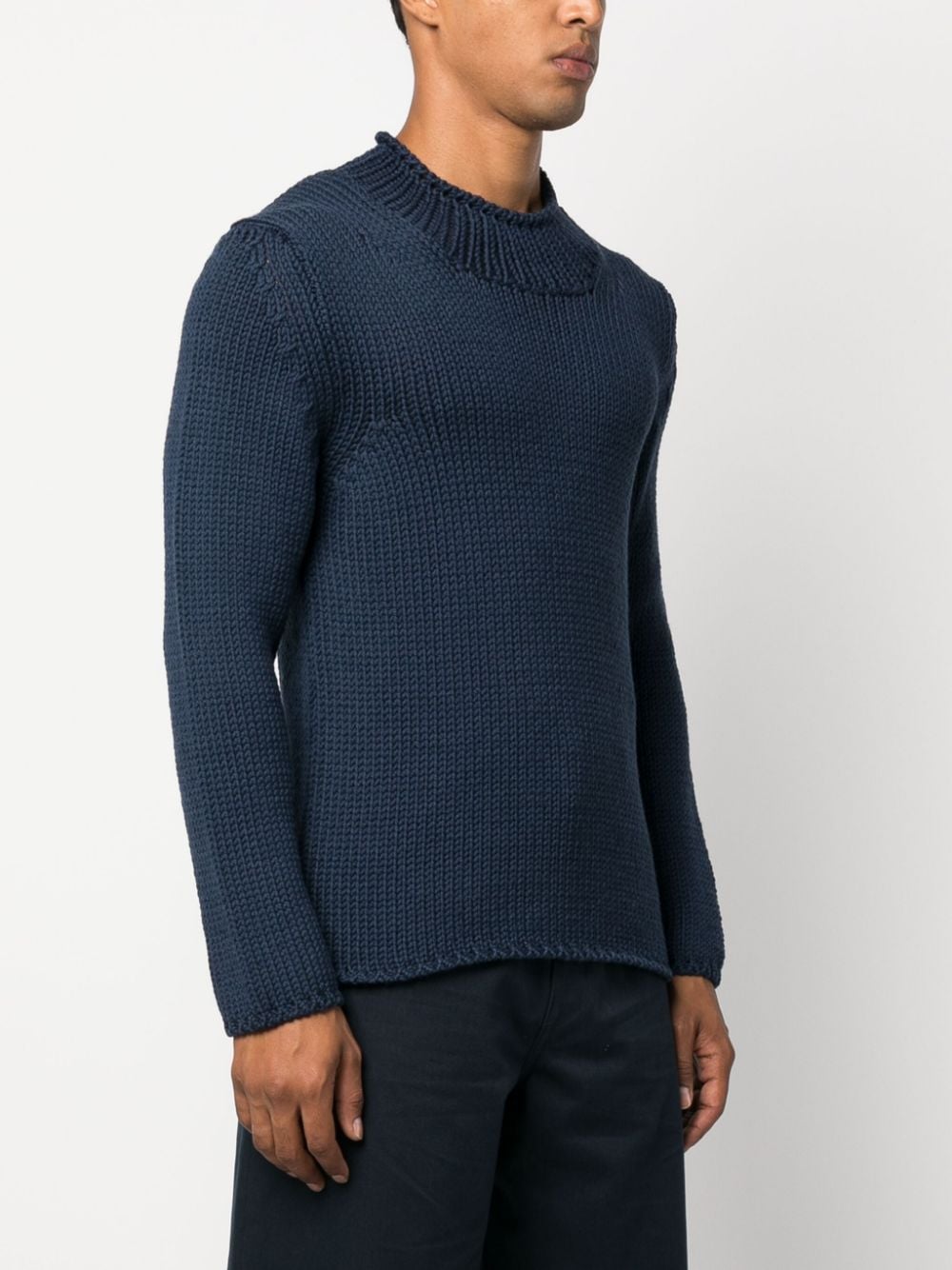 Shop Fabrizio Del Carlo Wool Round Neck Sweater