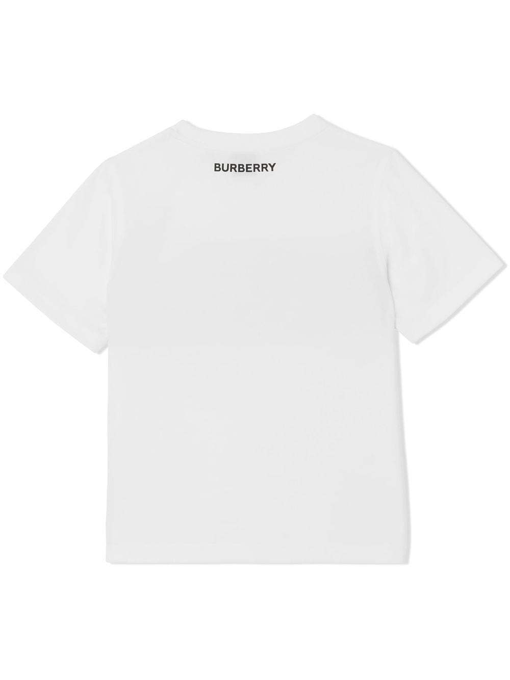 Shop Burberry Cedar Checked Band T-shirt