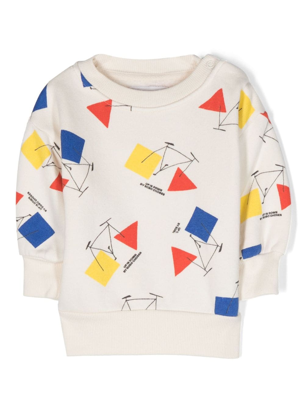 Bobo Choses Baby Crazy Bicy All Over Sweatshirt In Neutral