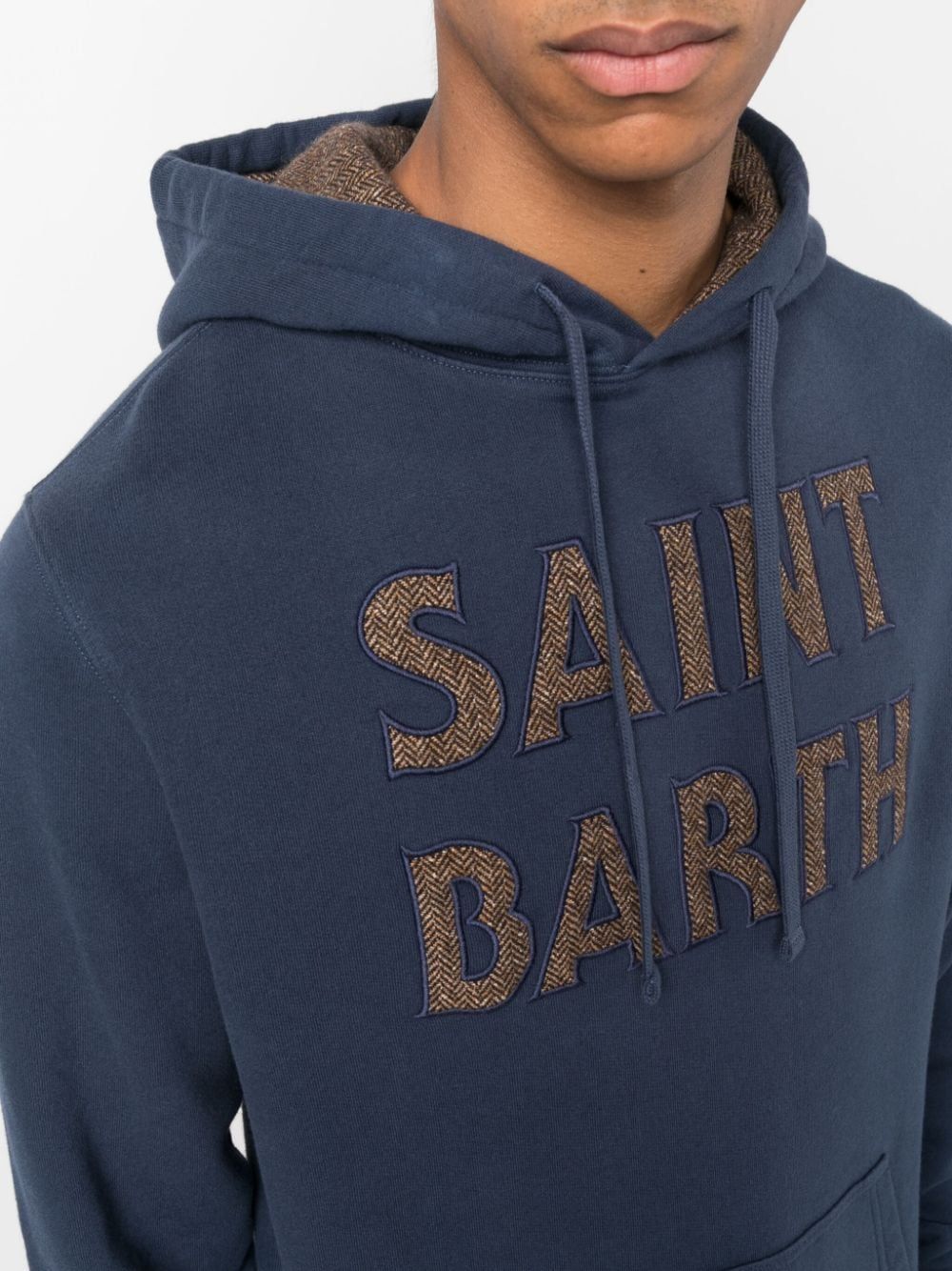Shop Mc2 Saint Barth Tribeca Hooded Fleece Sweatshirt