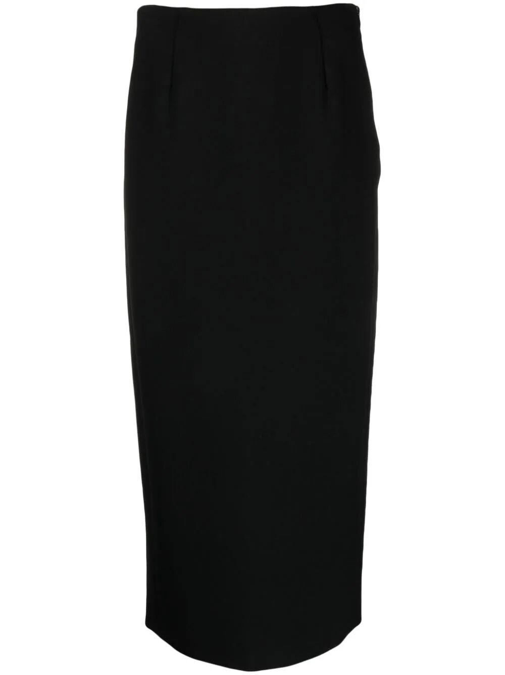 Shop Emporio Armani Longuette Skirt In Black
