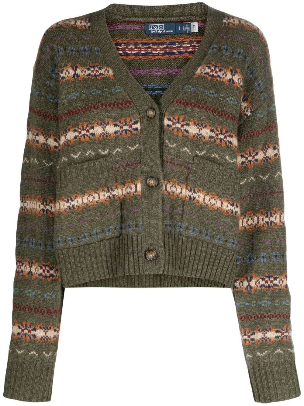 POLO RALPH LAUREN LONG SLEEVES EMBROIDERED CARDIGAN,211.910464