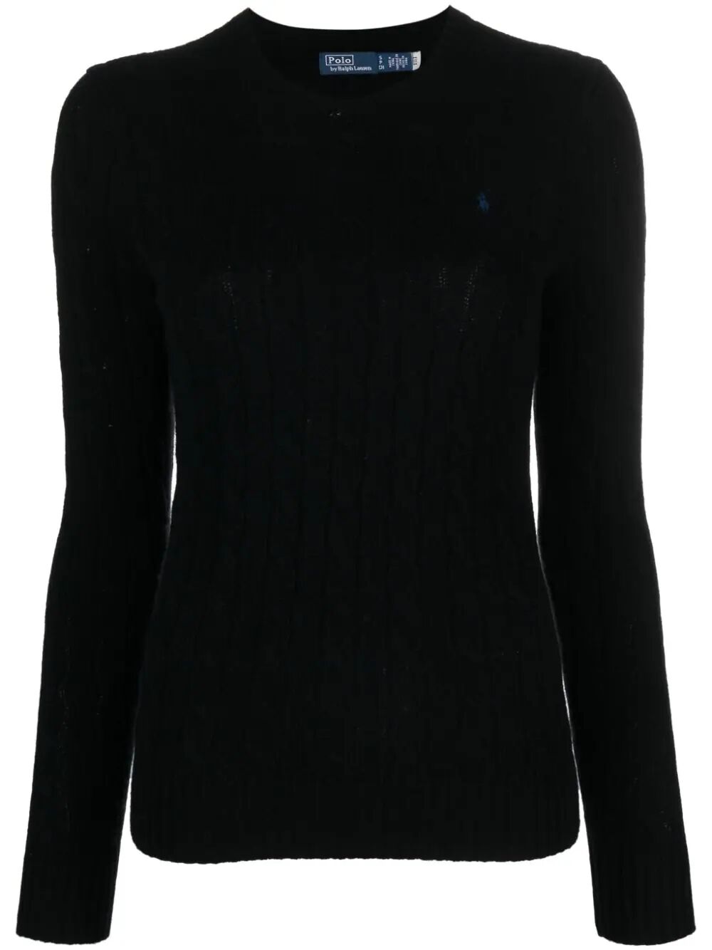 Shop Polo Ralph Lauren Juliana Long Sleeves Pullover In Black