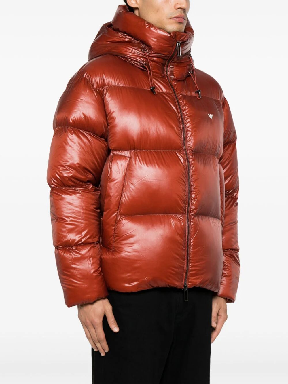 Shop Emporio Armani Down Jacket In Red