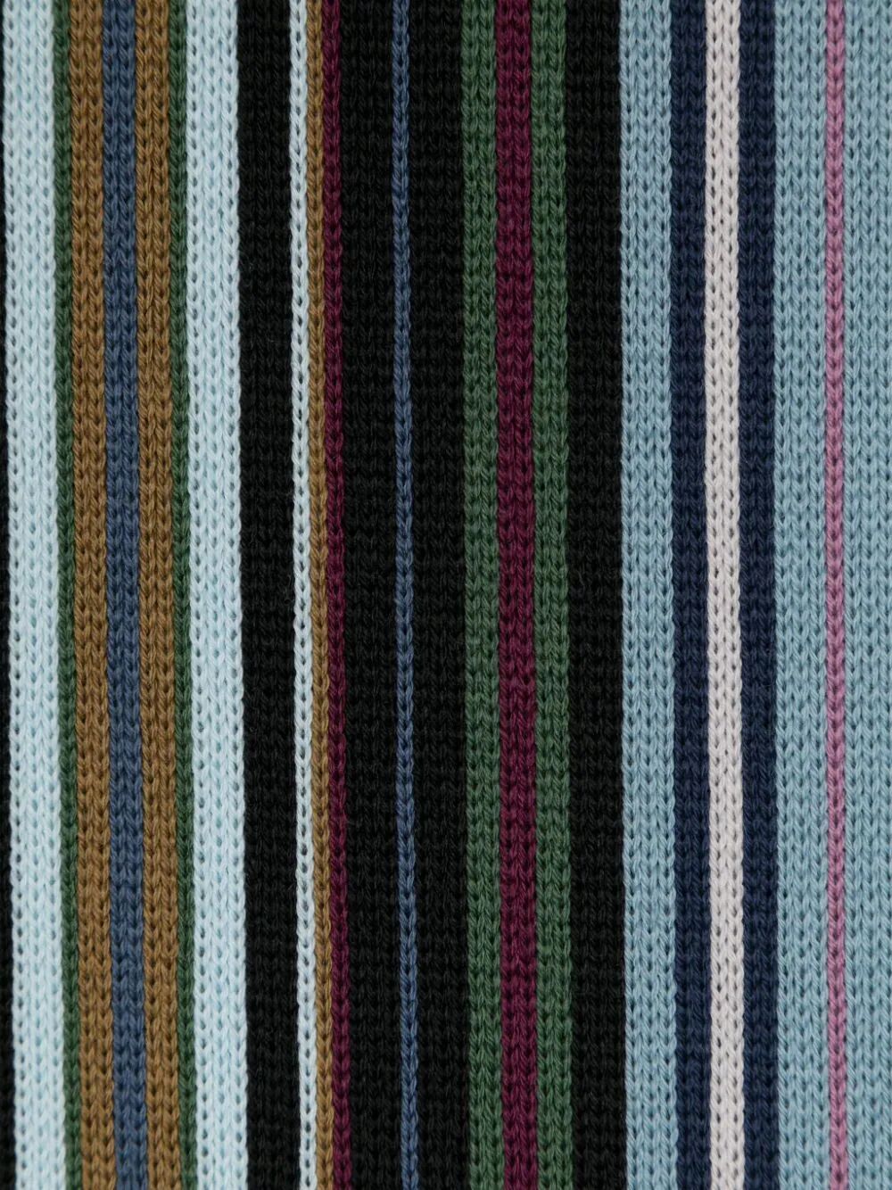 Shop Ps By Paul Smith Men Scarf Spectrum Stripes In Black