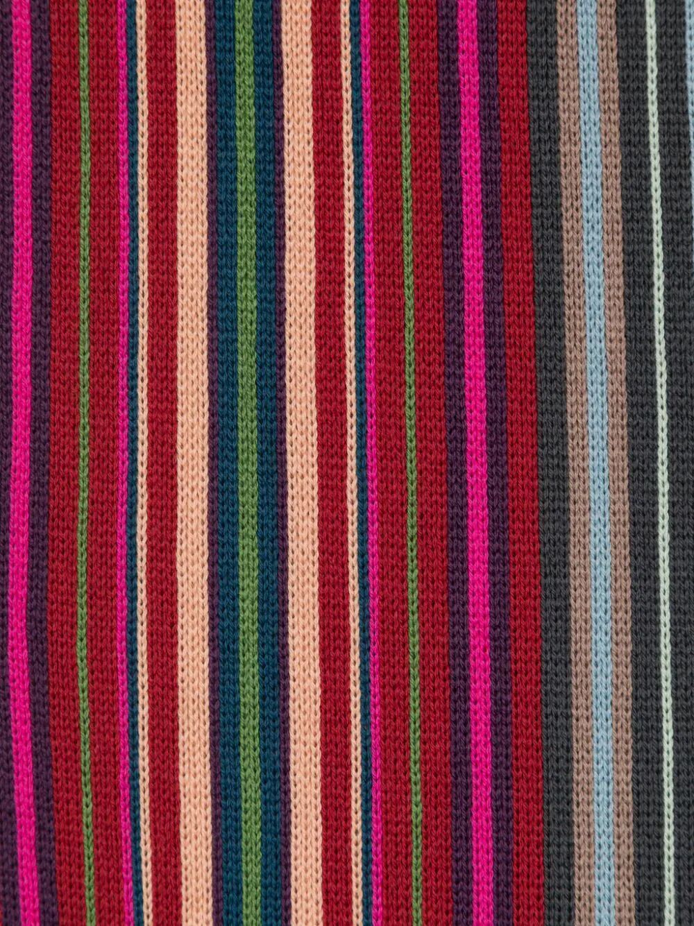 Shop Ps By Paul Smith Men Scarf Spectrum Stripes In Red