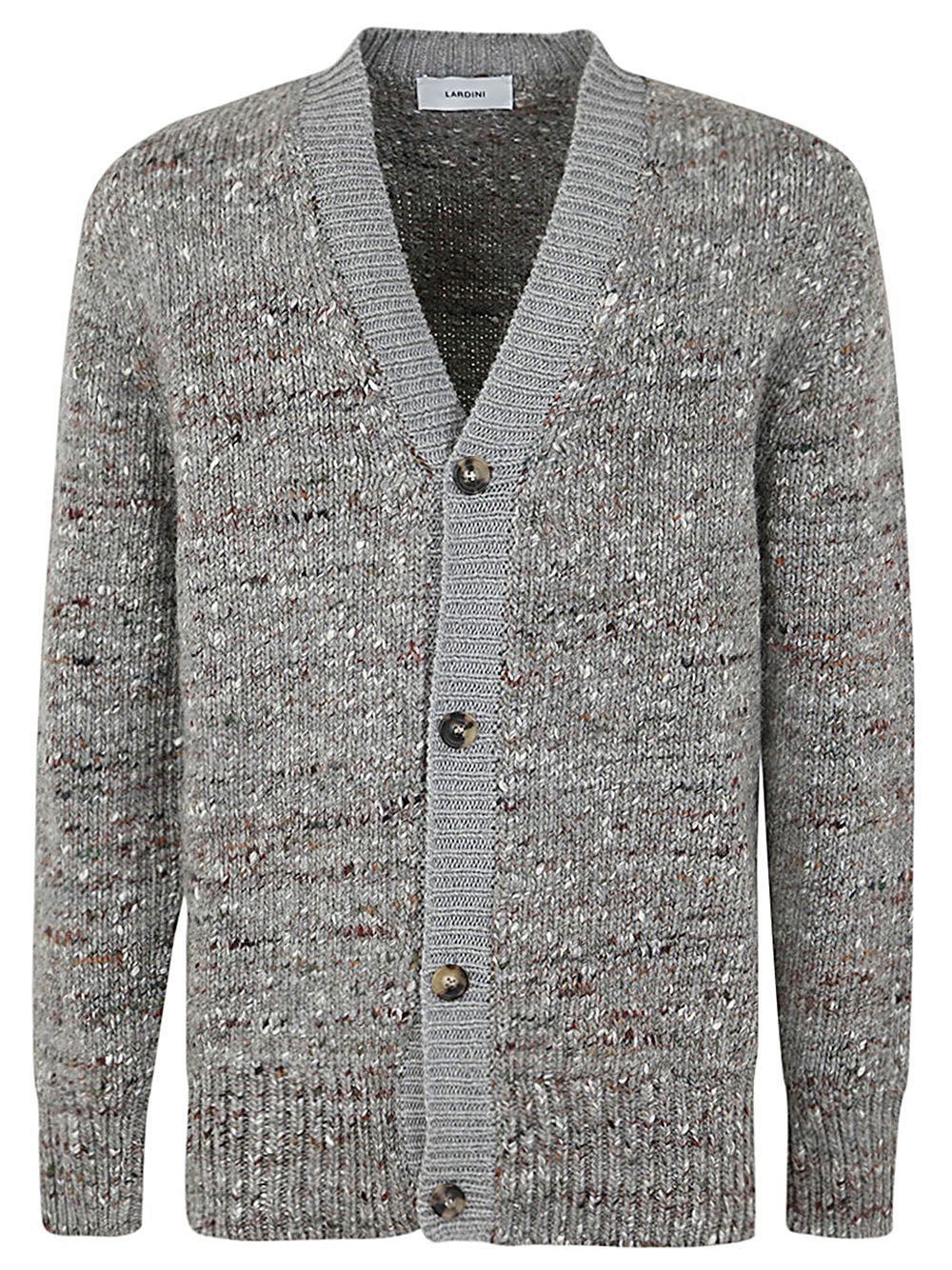 Shop Lardini Man Knit Sweater In Grey