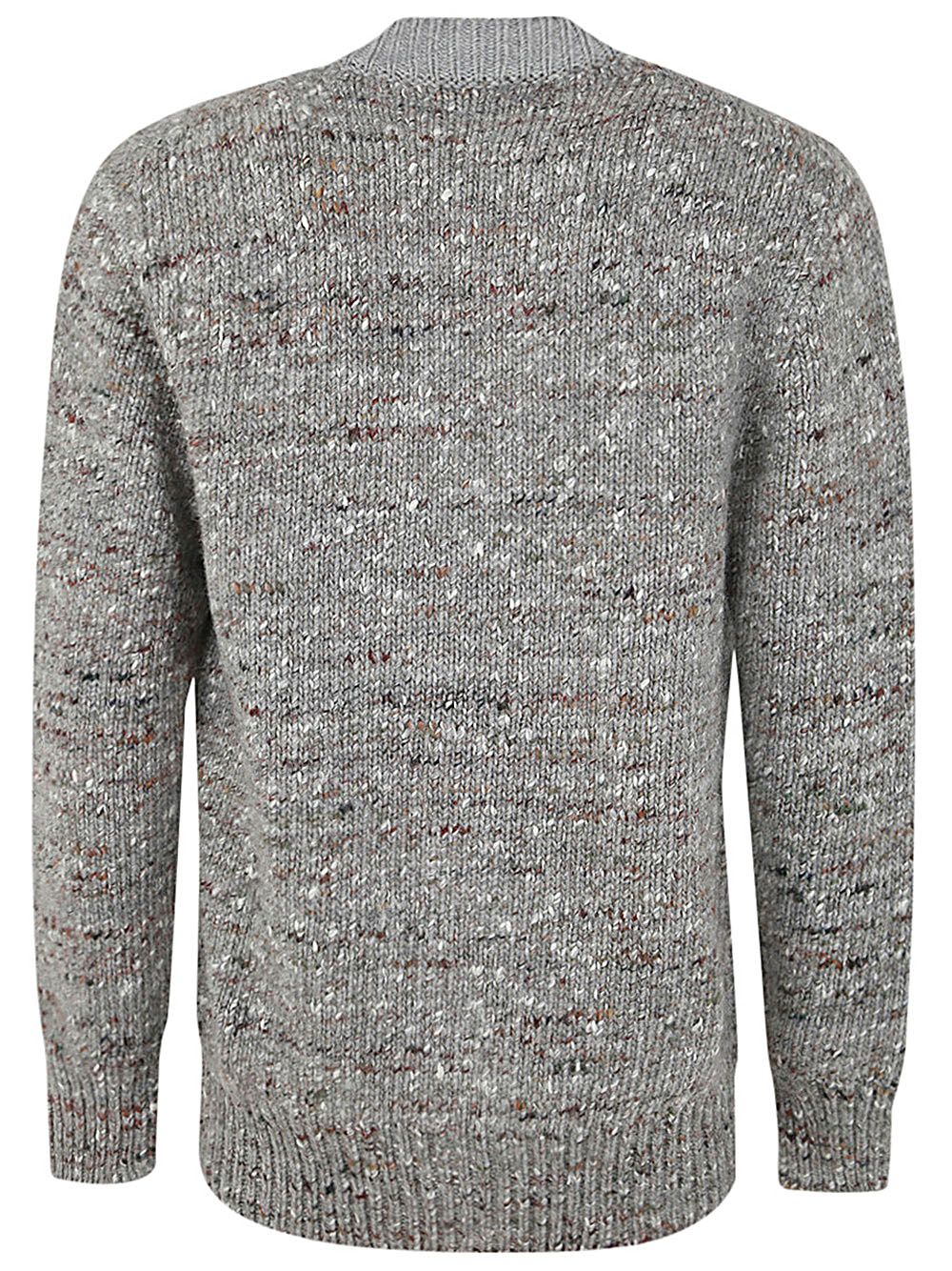 Shop Lardini Man Knit Sweater In Grey