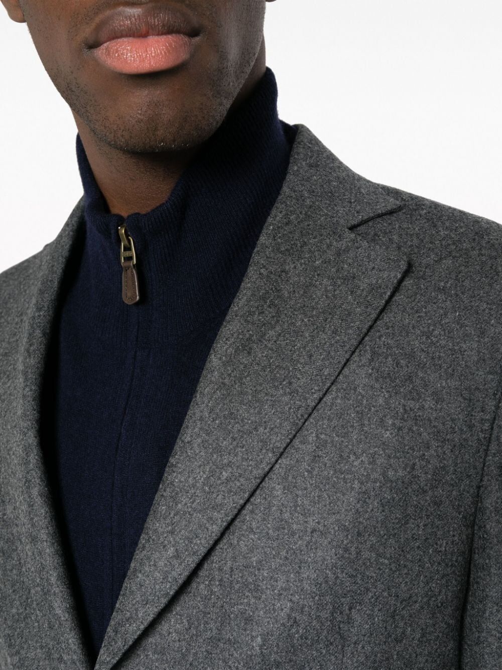 Shop Barba Napoli Easy Deconstruected Jacket In Grey