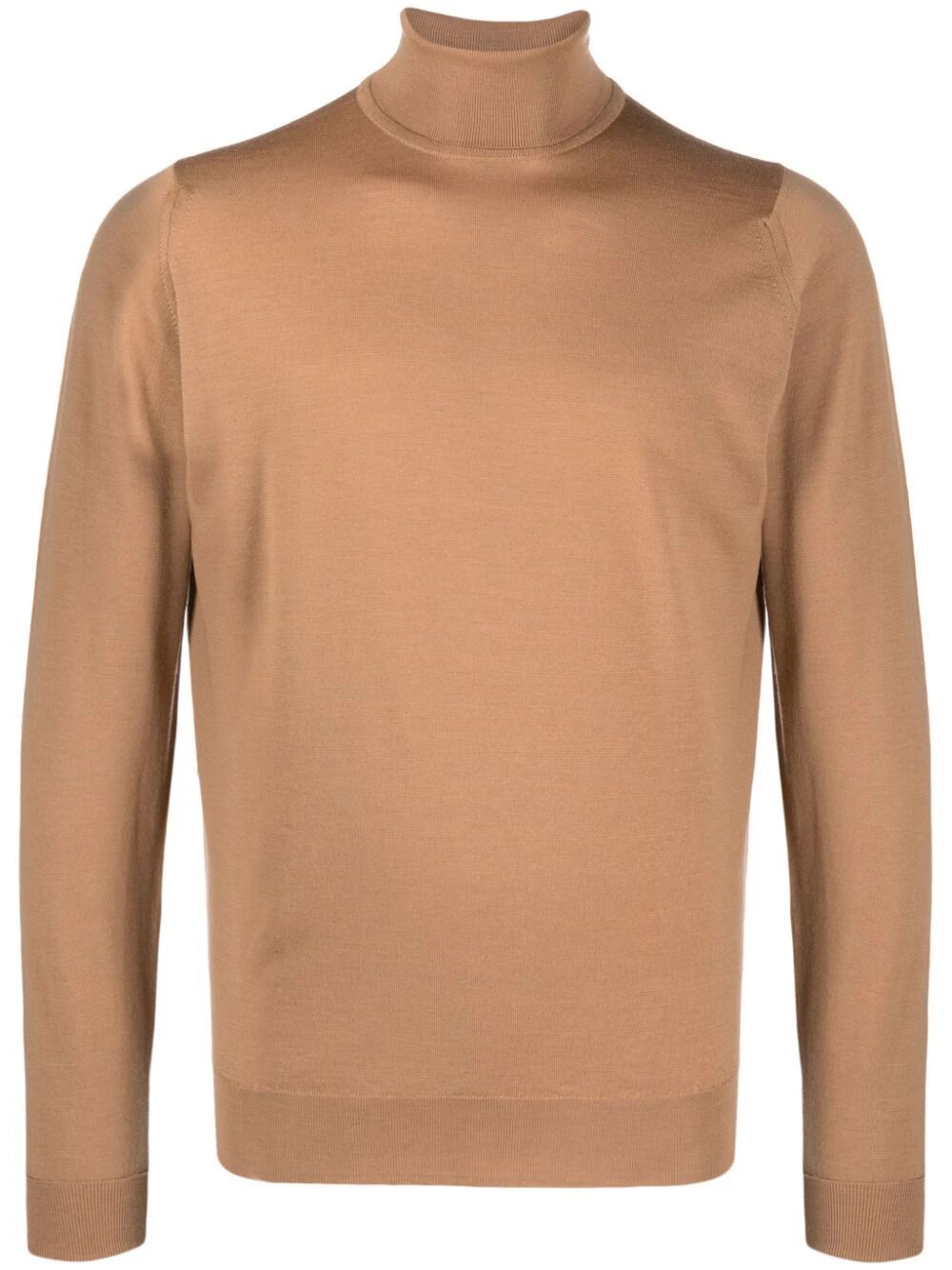 Shop John Smedley Richards Long Sleeves Crew Neck Pullover In Brown