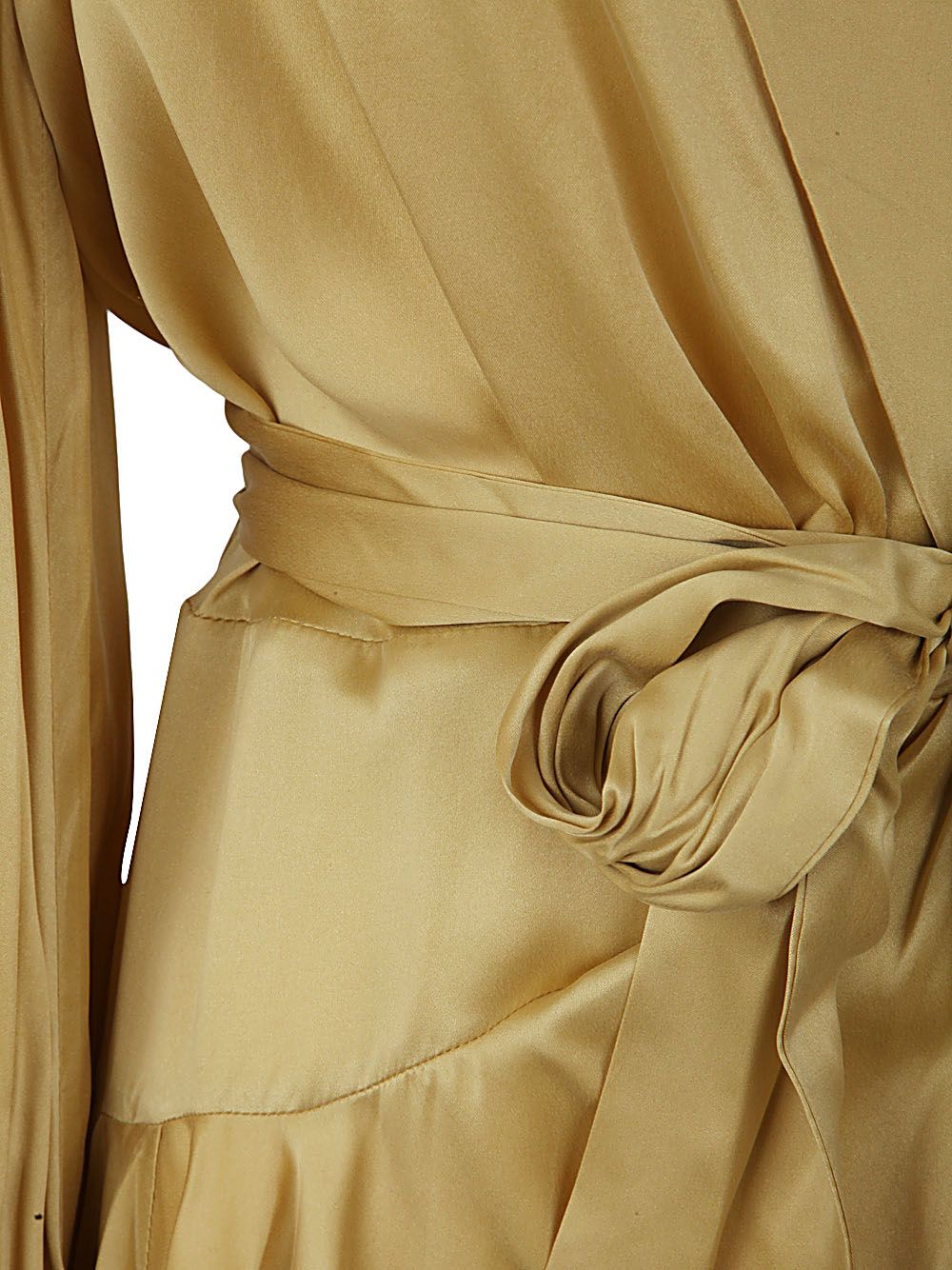 Shop Zimmermann Silk Wrap Mini Dress In Yellow & Orange