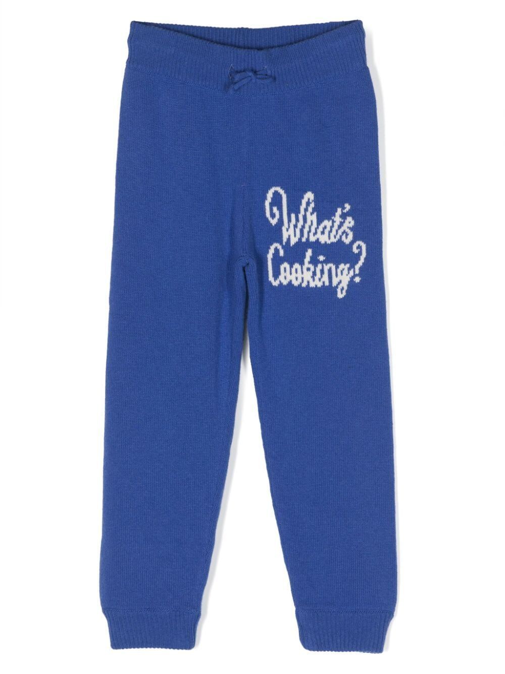Minirodini What`s Cooking Knitted Trousers In Blue