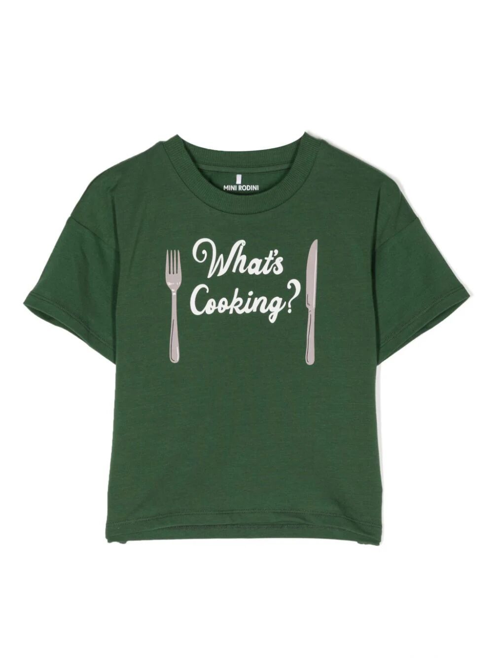 Minirodini What`s Cooking Sp Short Sleeves T-shirt In Green