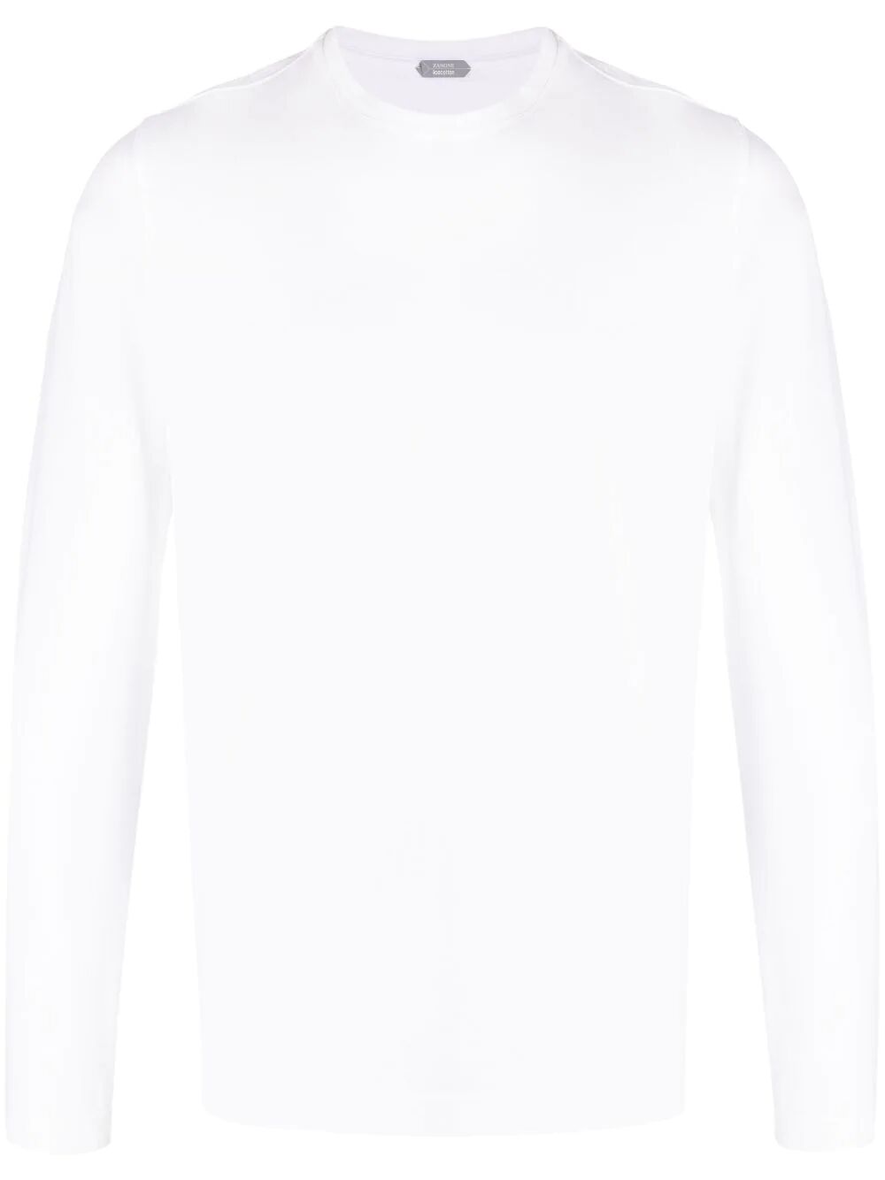 Shop Zanone Long Sleeves T In White