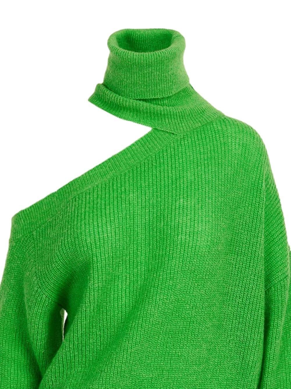 Shop Essentiel Antwerp Effectif Turtleneck Pullover In Green