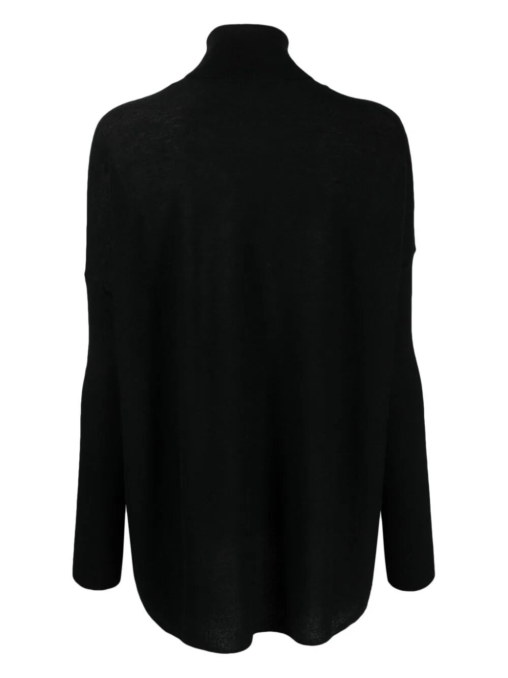 Gentryportofino Knit High Neck Sweater In Black