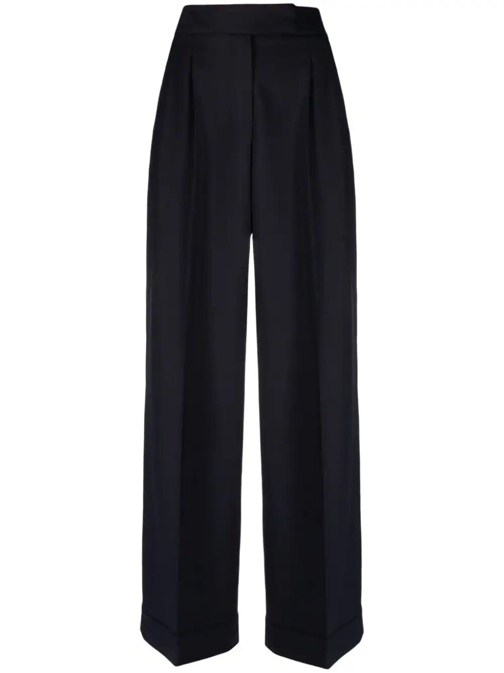 Peserico Stretch Wool Trousers In Blue