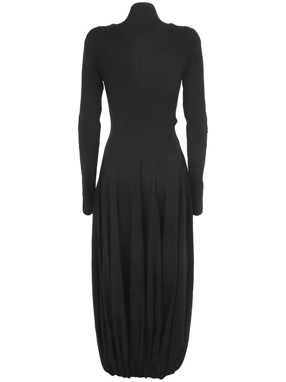 Shop Philosophy V Neck Long Sleeves Long Dress In Black