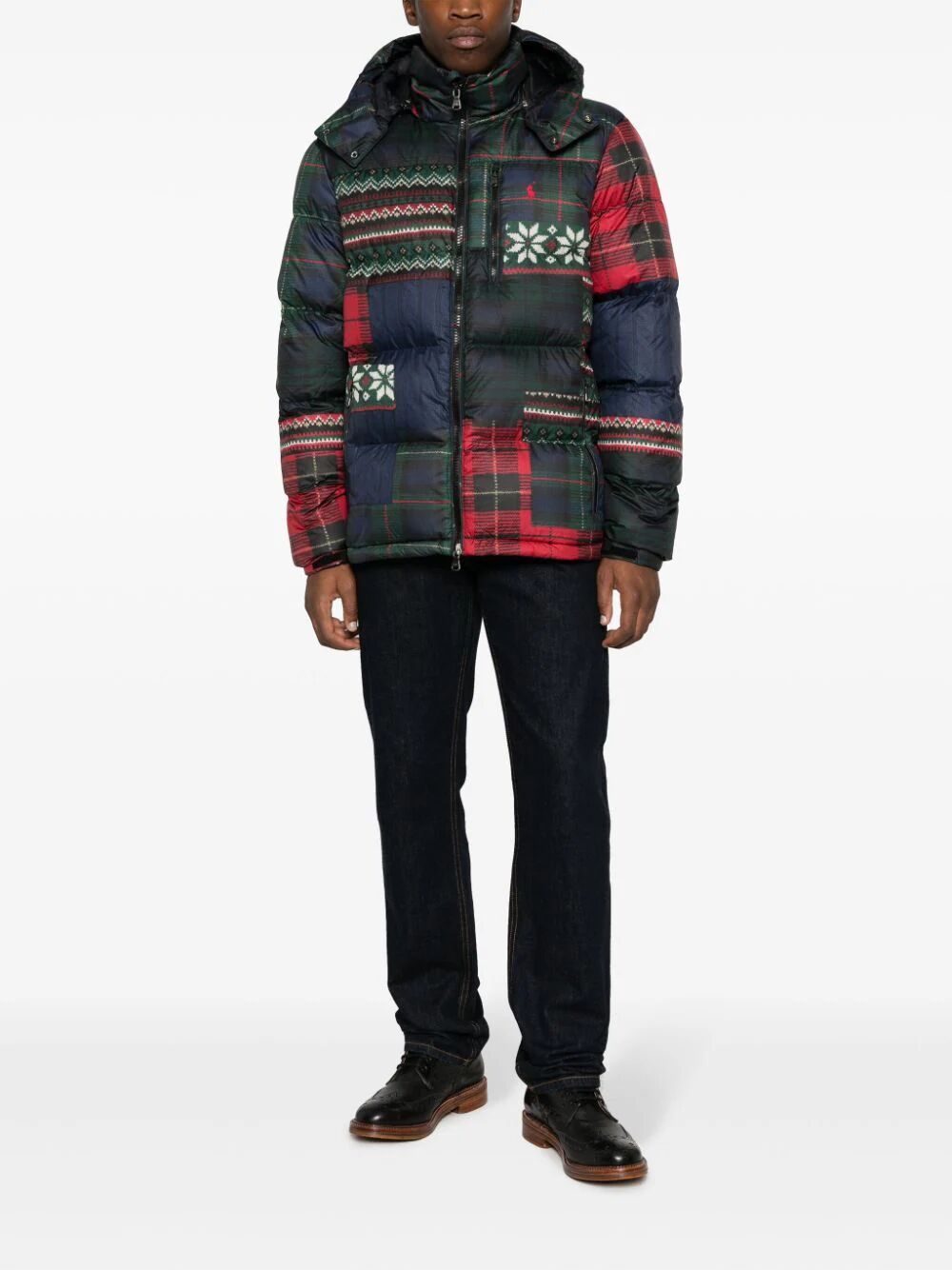 Shop Polo Ralph Lauren Ripstop Insulated Bomber Jacket In Multicolour