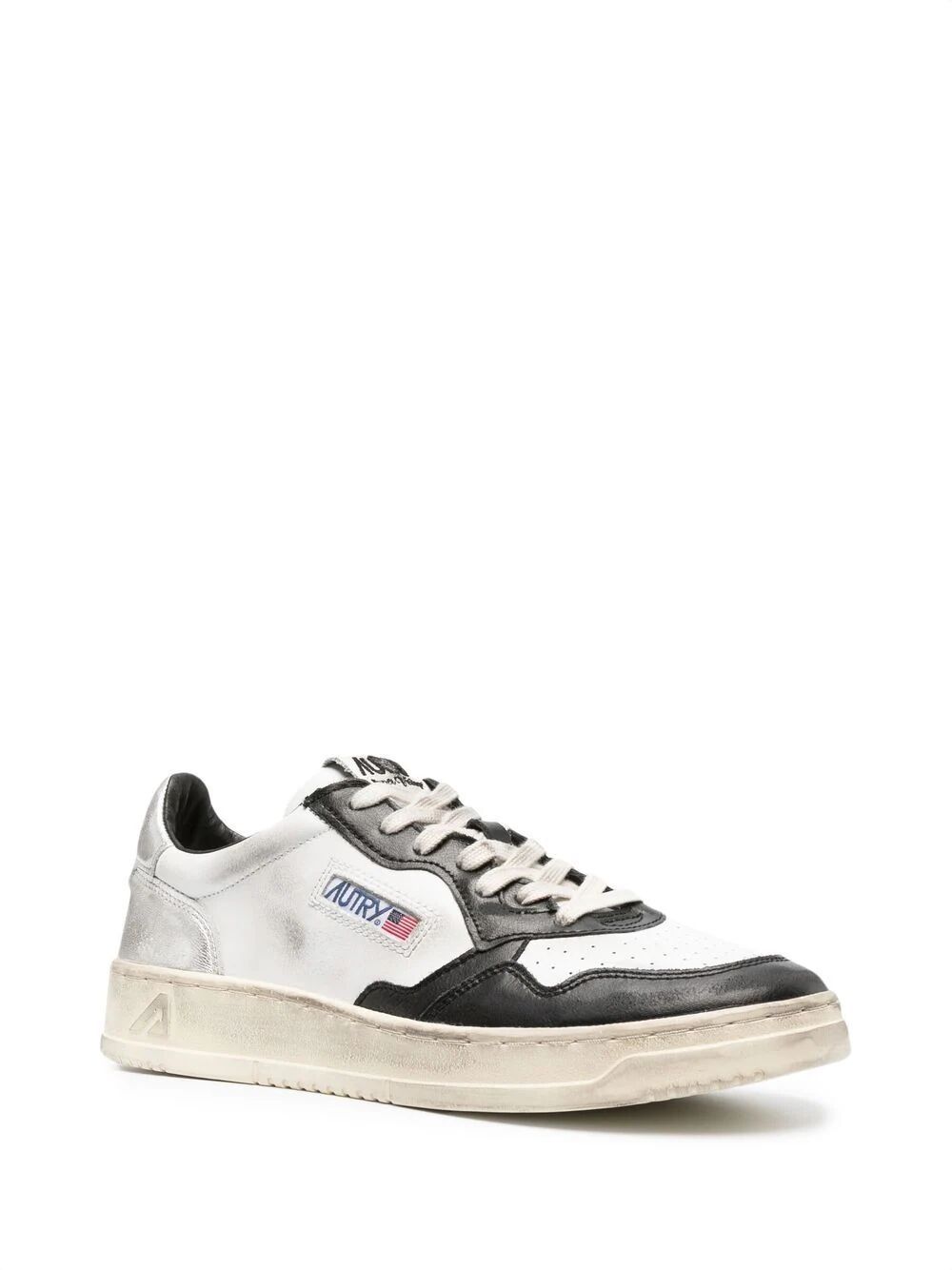 Shop Autry Sup Vint Low Man Sneakers In White