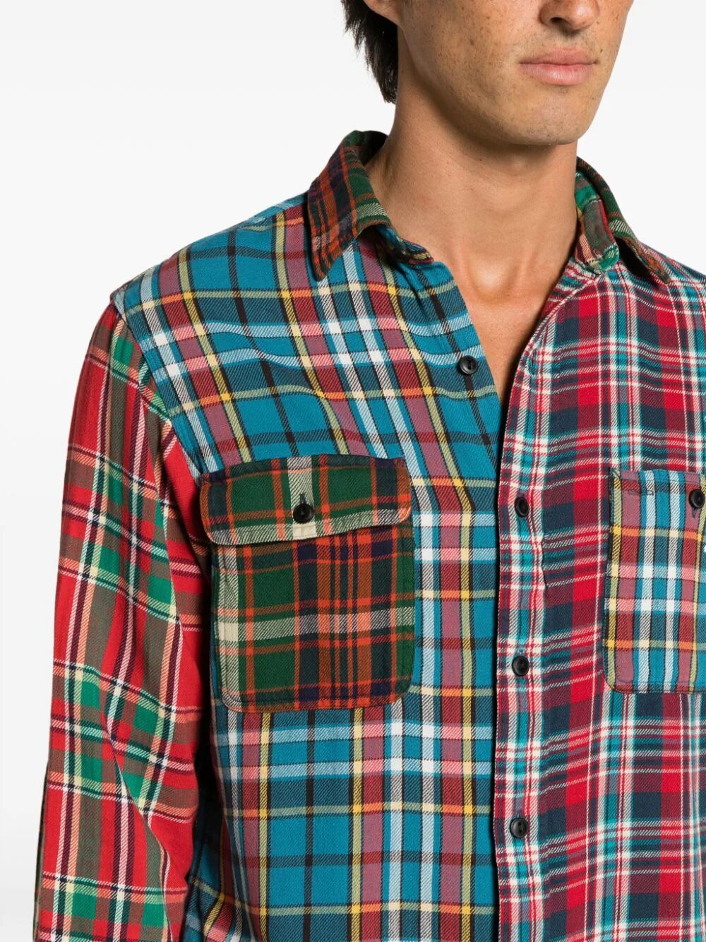 Shop Polo Ralph Lauren Flannel Long Sleeve Sport Shirt In Multicolour
