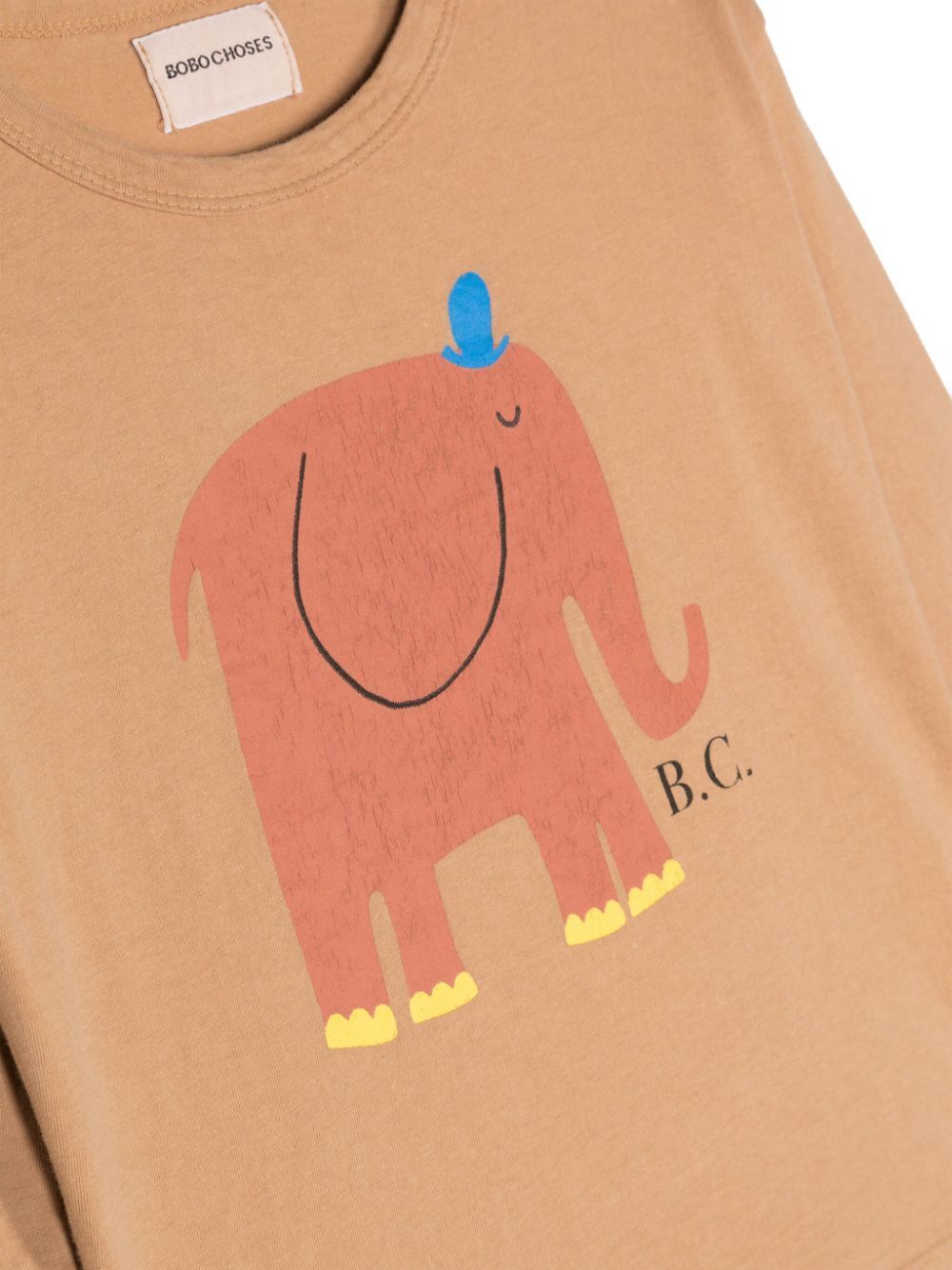 Shop Bobo Choses The Elephant Long Sleeve T In Brown