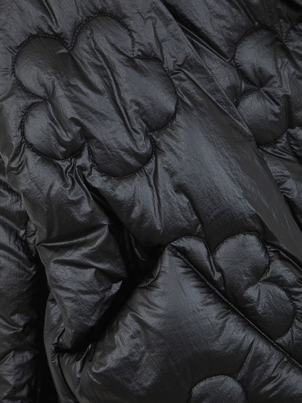Shop Maria Calderara Padded Wrap Choc Oversized Fluffy Hug In Black