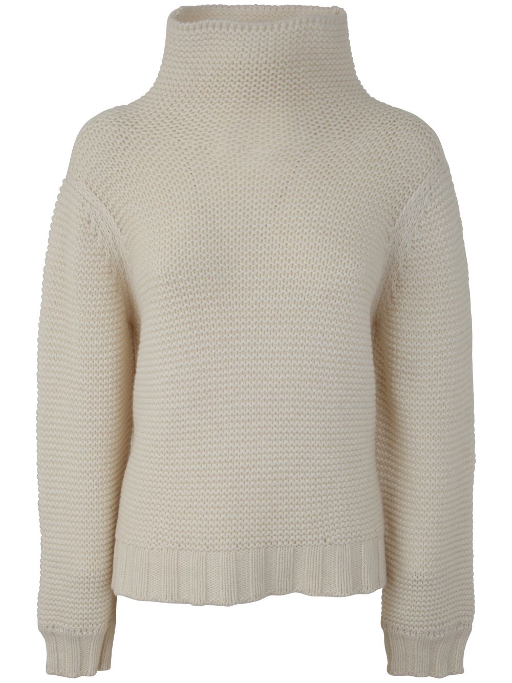 Liviana Conti Turtle Neck Sweater In White