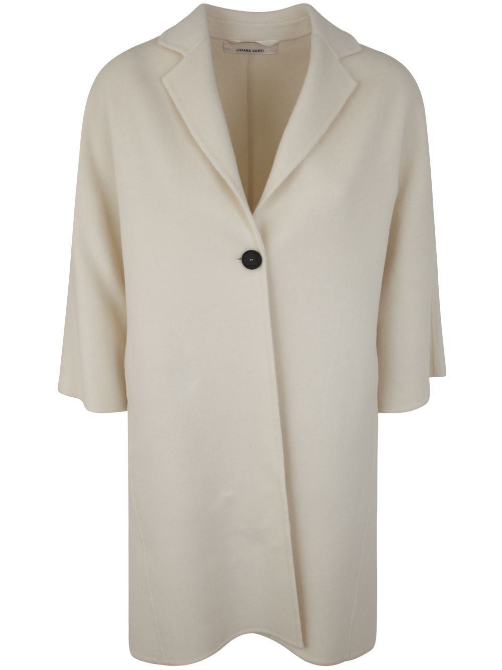 Liviana Conti Single Breasted Coat In White
